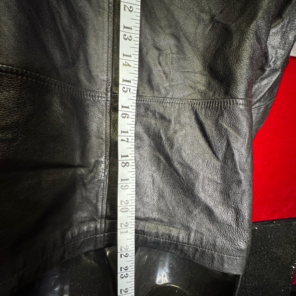JACQUELINE FERRAR Genuine Lambskin Leather Jacket - Picture 5 of 8